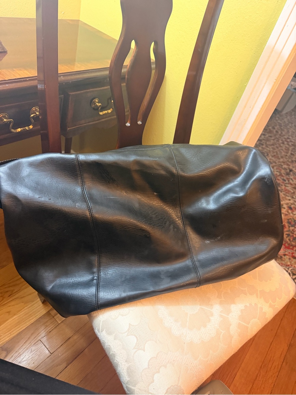 Karl Lagerfeld Black Duffel Bag